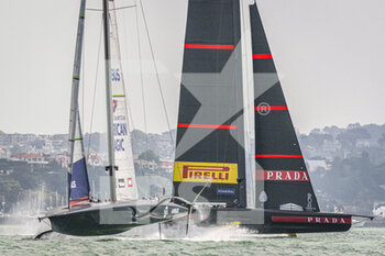 2020-12-16 - American Magic in their second match of the day against Luna Rossa Prada Pirelli Team. Race seven of the regatta during the Prada America's Cup World Series Auckland Race Day Two, on december 1 2020, Auckland, New Zealand. Photo: Chris Cameron / DPPI - PRADA AMERICA'S CUP WORLD SERIES 2020 & PRADA CHRISTMAS RACE 2020 - SAILING - OTHER SPORTS