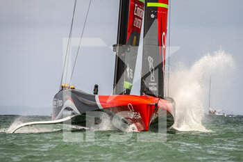 2020-12-16 - Emirates Team New Zealand wins their match against INEOS Team UK. Race eight of the regatta during the Prada America's Cup World Series Auckland Race Day Two, on december 1 2020, Auckland, New Zealand. Photo: Chris Cameron / DPPI - PRADA AMERICA'S CUP WORLD SERIES 2020 & PRADA CHRISTMAS RACE 2020 - SAILING - OTHER SPORTS