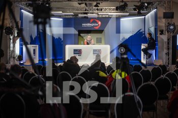 2021-01-27 - Boris Herrmann (ger),4th, sailing on the Imoca SeaExplorer - Yacht Club de Monaco during the press conference of the arrival of the 2020-2021 VendÃ©e Globe after 80 days, 14 hours, 59 minutes and 45 seconde, 9th edition of the solo non-stop round the world yacht race, on January 27th 2021 in Les Sables-d'Olonne, France - Photo Martin KeruzorÃ© / DPPI - ARRIVAL OF THE 2020-2021 VENDéE GLOBE, 9TH EDITION OF THE SOLO NON-STOP ROUND THE WORLD YACHT RACE - SAILING - OTHER SPORTS