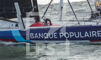 2021-02-01 - Clarisse Cremer (fra) sailing on the Imoca Banque Populaire X finishing the Vendée Globe 2020-2021 in 87 days 2 hours during the arrival of the 2020-2021 Vendée Globe, 9th edition of the solo non-stop round the world yacht race, on February 3rd 2021 in Les Sables-d'Olonne, France - Photo Pierre Bouras / DPPI - ARRIVAL OF THE 2020-2021 VENDéE GLOBE, 9TH EDITION OF THE SOLO NON-STOP ROUND THE WORLD YACHT RACE - SAILING - OTHER SPORTS