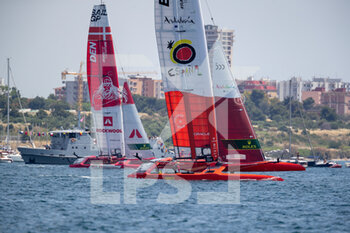 2021-06-06 - F50 Spain and Denmark teams - 2021 SAIL GRAND PRIX (DAY 2) - SAILING - OTHER SPORTS