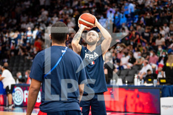 2021-07-10 - Isaia Cordinier of France warms up ahead of the International Men's Friendly Basketball match between France and Spain on July 10, 2021 at AccorHotels Arena in Paris, France - Photo Antoine Massinon / A2M Sport Consulting / DPPI - INTERNATIONAL MEN'S FRIENDLY  MATCH - FRANCE VS SPAIN - FRIENDLY MATCH - BASKETBALL