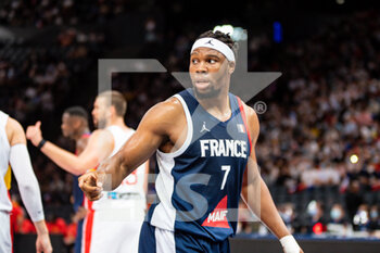 2021-07-10 - Guerschon Yabusele of France reacts during the International Men's Friendly Basketball match between France and Spain on July 10, 2021 at AccorHotels Arena in Paris, France - Photo Antoine Massinon / A2M Sport Consulting / DPPI - INTERNATIONAL MEN'S FRIENDLY  MATCH - FRANCE VS SPAIN - FRIENDLY MATCH - BASKETBALL