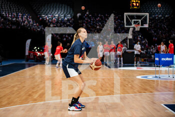 2021-07-10 - Marine Johannes of France warms up ahead of the International Women's Friendly Basketball match between France and Spain on July 10, 2021 at AccorHotels Arena in Paris, France - Photo Antoine Massinon / A2M Sport Consulting / DPPI - WOMEN'S FRIENDLY MATCH - FRANCE VS SPAIN - FRIENDLY MATCH - BASKETBALL