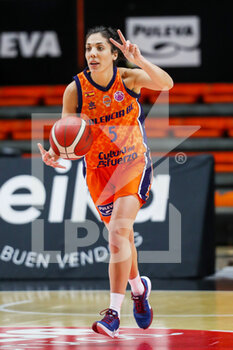 2021-03-18 - Cristina Ouvina of Valencia during the Women's EuroCup, quarter-final basketball match between Valencia Basket and ESBVA-LM on March 18, 2021 at Fuente de San Luis pavilion in Valencia, Spain - Photo Ivan Terron / Spain DPPI / DPPI - VALENCIA BASKET AND ESBVA-LM - EUROCUP - BASKETBALL