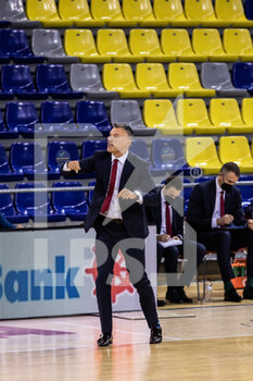 2020-10-01 - Sarunas Jasikevicius, Head coach of Fc Barcelona during the Turkish Airlines EuroLeague Basketball match between Fc Barcelona and CSKA Moscow on October 01, 2020 at Palau Blaugrana in Barcelona, Spain - Photo Javier Borrego / Spain DPPI / DPPI - FC BARCELONA VS CSKA MOSCOW - EUROLEAGUE - BASKETBALL