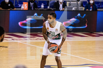 2020-10-15 - Keifer Sykes of Panathinaikos OPAP during the Turkish Airlines EuroLeague basketball match between Fc Barcelona and Panathinaikos OPAP on October 15, 2020 at Palau Blaugrana in Barcelona, Spain - Photo Javier Borrego / Spain DPPI / DPPI - FC BARCELONA VS PANATHINAIKOS OPAP - EUROLEAGUE - BASKETBALL