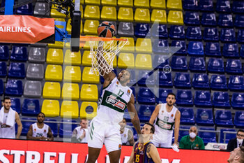 2020-10-15 - Marcus Foster of Panathinaikos OPAP during the Turkish Airlines EuroLeague basketball match between Fc Barcelona and Panathinaikos OPAP on October 15, 2020 at Palau Blaugrana in Barcelona, Spain - Photo Javier Borrego / Spain DPPI / DPPI - FC BARCELONA VS PANATHINAIKOS OPAP - EUROLEAGUE - BASKETBALL