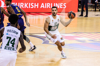 2020-10-15 - Ioannis Papapetrou of Panathinaikos OPAP during the Turkish Airlines EuroLeague basketball match between Fc Barcelona and Panathinaikos OPAP on October 15, 2020 at Palau Blaugrana in Barcelona, Spain - Photo Javier Borrego / Spain DPPI / DPPI - FC BARCELONA VS PANATHINAIKOS OPAP - EUROLEAGUE - BASKETBALL