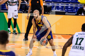 2020-10-15 - Nick Calathes of Fc Barcelona during the Turkish Airlines EuroLeague basketball match between Fc Barcelona and Panathinaikos OPAP on October 15, 2020 at Palau Blaugrana in Barcelona, Spain - Photo Javier Borrego / Spain DPPI / DPPI - FC BARCELONA VS PANATHINAIKOS OPAP - EUROLEAGUE - BASKETBALL