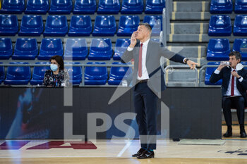 2020-10-23 - FC Barcelona coach Sarunas Jasikevicius during the Turkish Airlines EuroLeague basketball match between Fc Barcelona and Real Madrid on October 23, 2020 at Palau blaugrana in Barcelona, Spain - Photo Marc Gonzalez Aloma / Spain DPPI / DPPI - FC BARCELONA VS REAL MADRID - EUROLEAGUE - BASKETBALL