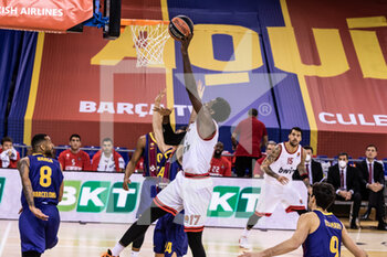 2020-12-08 - Livio Jean-Charles of Olympiacos Piraeus during the Turkish Airlines EuroLeague basketball match between Fc Barcelona and Olympiacos Piraeus on December 8, 2020 at Palau Blaugrana in Barcelona, Spain - Photo Javier Borrego / Spain DPPI / DPPI - FC BARCELONA VS OLYMPIACOS PIRAEUS - EUROLEAGUE - BASKETBALL