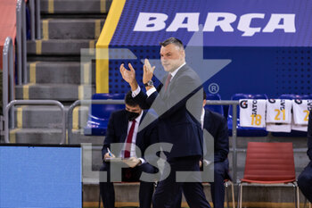 2020-12-16 - Sarunas Jasikevicius, Head coach of Fc Barcelona during the Turkish Airlines EuroLeague basketball match between Fc Barcelona and BC Khimki Moscow Region on December 16, 2020 at Palau Blaugrana in Barcelona, Spain - Photo Javier Borrego / Spain DPPI / DPPI - FC BARCELONA VS BC KHIMKI MOSCOW REGION - EUROLEAGUE - BASKETBALL