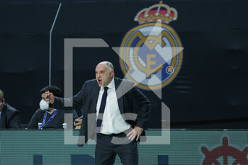 2021-02-25 - Pablo Laso, head coach of Real Madrid during the Turkish Airlines EuroLeague basketball match between Real Madrid and Zalgiris Kaunas on February 25, 2021 at WiZink Center in Madrid, Spain - Photo Irina R Hipolito / Spain DPPI / DPPI - REAL MADRID AND ZALGIRIS KAUNAS - EUROLEAGUE - BASKETBALL