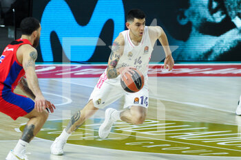 2021-03-18 - Gabriel Deck of Real Madrid during the Turkish Airlines EuroLeague basketball match between Real Madrid and CSKA Moscow on March 18, 2021 at Wizink Center stadium in Madrid, Spain - Photo Irina R Hipolito / Spain DPPI / DPPI - REAL MADRID AND CSKA MOSCOW - EUROLEAGUE - BASKETBALL