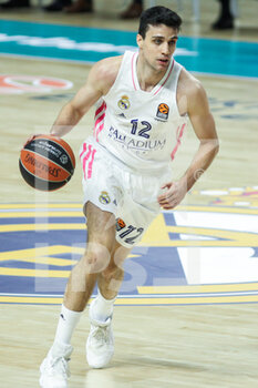 2021-03-18 - Carlos Alocen Arrondo of Real Madrid during the Turkish Airlines EuroLeague basketball match between Real Madrid and CSKA Moscow on March 18, 2021 at Wizink Center stadium in Madrid, Spain - Photo Irina R Hipolito / Spain DPPI / DPPI - REAL MADRID AND CSKA MOSCOW - EUROLEAGUE - BASKETBALL
