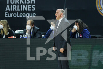 2021-03-18 - Pablo Laso, head coach of Real Madrid during the Turkish Airlines EuroLeague basketball match between Real Madrid and CSKA Moscow on March 18, 2021 at Wizink Center stadium in Madrid, Spain - Photo Irina R Hipolito / Spain DPPI / DPPI - REAL MADRID AND CSKA MOSCOW - EUROLEAGUE - BASKETBALL