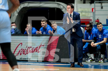 2021-04-02 - Coach Xavi Pascual of BC Zenit during the Turkish Airlines EuroLeague basketball match between Zenit St Petersburg and LDLC ASVEL Villeurbanne on April 2, 2021 at Sibur Arena in Saint Petersburg, Russia - Photo Anatoly Medved / Orange Pictures / DPPI - ZENIT ST PETERSBURG VS LDLC ASVEL VILLEURBANNE - EUROLEAGUE - BASKETBALL