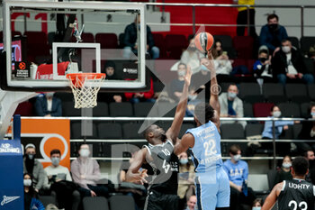 2021-04-02 - Moustapha Fall of LDLC ASVEL Villeurbanne and Alex Poythress of BC Zenit during the Turkish Airlines EuroLeague basketball match between Zenit St Petersburg and LDLC ASVEL Villeurbanne on April 2, 2021 at Sibur Arena in Saint Petersburg, Russia - Photo Anatoly Medved / Orange Pictures / DPPI - ZENIT ST PETERSBURG VS LDLC ASVEL VILLEURBANNE - EUROLEAGUE - BASKETBALL