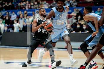 2021-04-02 - Norris Cole of LDLC ASVEL Villeurbanne, Alex Poythress of BC Zenit and Austin Hollins of BC Zenit during the Turkish Airlines EuroLeague basketball match between Zenit St Petersburg and LDLC ASVEL Villeurbanne on April 2, 2021 at Sibur Arena in Saint Petersburg, Russia - Photo Anatoly Medved / Orange Pictures / DPPI - ZENIT ST PETERSBURG VS LDLC ASVEL VILLEURBANNE - EUROLEAGUE - BASKETBALL