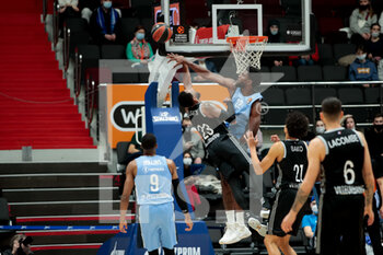 2021-04-02 - David Lighty JR of LDLC ASVEL Villeurbanne and Alex Poythress of BC Zenit during the Turkish Airlines EuroLeague basketball match between Zenit St Petersburg and LDLC ASVEL Villeurbanne on April 2, 2021 at Sibur Arena in Saint Petersburg, Russia - Photo Anatoly Medved / Orange Pictures / DPPI - ZENIT ST PETERSBURG VS LDLC ASVEL VILLEURBANNE - EUROLEAGUE - BASKETBALL