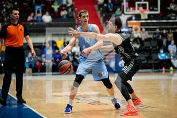 2021-04-02 - Dmitry Khvostov of BC Zenit and Antoine Diot of LDLC ASVEL Villeurbanne during the Turkish Airlines EuroLeague basketball match between Zenit St Petersburg and LDLC ASVEL Villeurbanne on April 2, 2021 at Sibur Arena in Saint Petersburg, Russia - Photo Anatoly Medved / Orange Pictures / DPPI - ZENIT ST PETERSBURG VS LDLC ASVEL VILLEURBANNE - EUROLEAGUE - BASKETBALL