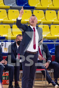 2021-04-09 - Sarunas Jasikevicius, Head coach of Fc Barcelona during the Turkish Airlines EuroLeague basketball match between FC Barcelona and FC Bayern Munich on April 9, 2021 at Palau Blaugrana in Barcelona, Spain - Photo Javier Borrego / Spain DPPI / DPPI - FC BARCELONA VS FC BAYERN MUNICH - EUROLEAGUE - BASKETBALL