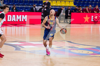 2021-04-09 - Nick Calathes of Fc Barcelona during the Turkish Airlines EuroLeague basketball match between FC Barcelona and FC Bayern Munich on April 9, 2021 at Palau Blaugrana in Barcelona, Spain - Photo Javier Borrego / Spain DPPI / DPPI - FC BARCELONA VS FC BAYERN MUNICH - EUROLEAGUE - BASKETBALL