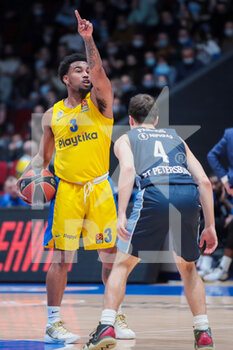 2021-04-09 - Chris Jones of BC Maccabi Tel Aviv, Kevin Pangos of BC Zenit during the Turkish Airlines EuroLeague basketball match between Zenit St Petersburg and Maccabi Playtika Tel Aviv on April 9, 2021 at Ubileyny Sport Palace in Saint Petersburg, Russia - Photo Anatoliy Medved / Orange Pictures / DPPI - ZENIT ST PETERSBURG VS MACCABI PLAYTIKA TEL AVIV - EUROLEAGUE - BASKETBALL