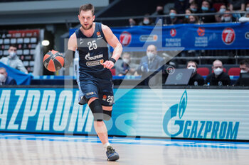 2021-04-09 - Mateusz Ponitka of BC Zenit during the Turkish Airlines EuroLeague basketball match between Zenit St Petersburg and Maccabi Playtika Tel Aviv on April 9, 2021 at Ubileyny Sport Palace in Saint Petersburg, Russia - Photo Anatoliy Medved / Orange Pictures / DPPI - ZENIT ST PETERSBURG VS MACCABI PLAYTIKA TEL AVIV - EUROLEAGUE - BASKETBALL