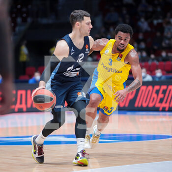 2021-04-09 - Billy Baron of BC Zenit, Chris Jones of BC Maccabi Tel Aviv during the Turkish Airlines EuroLeague basketball match between Zenit St Petersburg and Maccabi Playtika Tel Aviv on April 9, 2021 at Ubileyny Sport Palace in Saint Petersburg, Russia - Photo Anatoliy Medved / Orange Pictures / DPPI - ZENIT ST PETERSBURG VS MACCABI PLAYTIKA TEL AVIV - EUROLEAGUE - BASKETBALL