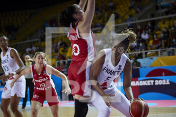 2021-06-17 - Endy MIYEM (5) of France during the FIBA Women's EuroBasket 2021, Group D basketball match between France and Croatia on June 17, 2021 at Rhenus Sport in Strasbourg, France - Photo Ann-Dee Lamour / CDP MEDIA / DPPI - FIBA WOMEN'S EUROBASKET 2021, GROUP D - FRANCE VS CROATIA - INTERNATIONALS - BASKETBALL