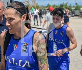2019-07-14 - Marcella Filippi e Giulia Ciavarella nel prepartita - FIBA 3X3 WOMEN´S SERIES ITALY VS ROMANIA - ITALY NATIONAL TEAM - BASKETBALL