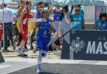 2019-07-14 - Raelin D’alie all´ingresso in campo. - FIBA 3X3 WOMEN´S SERIES ITALY VS ROMANIA - ITALY NATIONAL TEAM - BASKETBALL