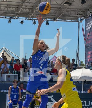 2019-07-14 - Raelin D’alie in sospensione. - FIBA 3X3 WOMEN´S SERIES ITALY VS ROMANIA - ITALY NATIONAL TEAM - BASKETBALL