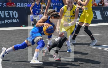 2019-07-14 - Raelin D’alie in penetrazione - FIBA 3X3 WOMEN´S SERIES ITALY VS ROMANIA - ITALY NATIONAL TEAM - BASKETBALL