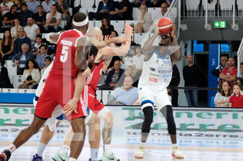 2019-09-25 - Abass Awudu Abass (5) Germani Basket Brescia al tiro. - GERMANI BASKET BRESCIA VS GRISSIN BON REGGIO EMILIA - ITALIAN SERIE A - BASKETBALL