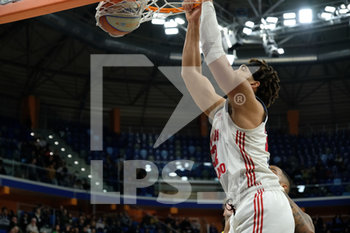 2020-02-15 - Reggie Lynch (22) Urania Basket Milano schiaccia a canestro. - URANIA MILANO VS TEZENIS VERONA - ITALIAN SERIE A2 - BASKETBALL