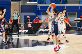 2021-01-23 - Luca Cesana (Assigeco Piacenza Basket)  al tiro contro Urania Basket Milano   - URANIA MILANO VS ASSIGECO PIACENZA - ITALIAN SERIE A2 - BASKETBALL