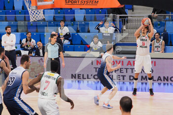 2021-03-27 - Andrea Benevelli (Urania Basket Milano)  al tiro  - URANIA MILANO VS BCC TREVIGLIO - ITALIAN SERIE A2 - BASKETBALL
