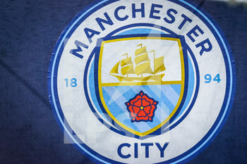2020-01-01 - Manchester City flag during soccer season 2019/20 symbolic images - Photo credit Fabrizio Carabelli - ITALIAN SOCCER PHOTOS SEASON 2019/20 - OTHER - SOCCER