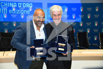 2020-02-03 - Fabio Liverani (allenatore Lecce) e Giampiero Gasperini (allenatore Atalanta) - 28A EDIZIONE PANCHINA D'ORO - OTHER - SOCCER