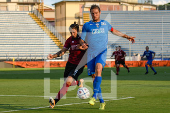 2020-09-02 - Simone Romagnoli (Empoli) protegge palla su Alessio Faella (Pontedera) - EMPOLI VS PONTEDERA - FRIENDLY MATCH - SOCCER