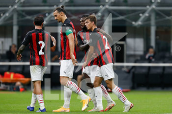 2020-09-05 - Daniel Maldini (AC Milan) esulta dopo il gol con Frank Kessie (AC Milan) - MILAN VS MONZA - FRIENDLY MATCH - SOCCER
