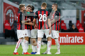 2020-09-05 - Lorenzo Colombo (AC Milan) festeggia dopo il gol - MILAN VS MONZA - FRIENDLY MATCH - SOCCER