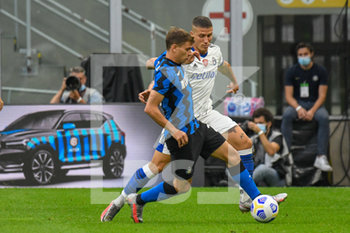 2020-09-19 - Nicolò Barella (Inter) e Francesco Lisi (Pisa) - INTER VS PISA - FRIENDLY MATCH - SOCCER