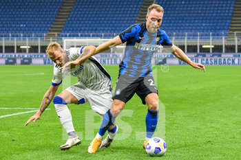 2020-09-19 - Christian Eriksen (Inter) e Giuseppe Sibilli (Pisa) - INTER VS PISA - FRIENDLY MATCH - SOCCER