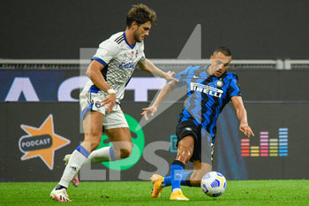 2020-09-19 - Marco Varnier (Pisa) e Alexis Sanchez (Inter) - INTER VS PISA - FRIENDLY MATCH - SOCCER