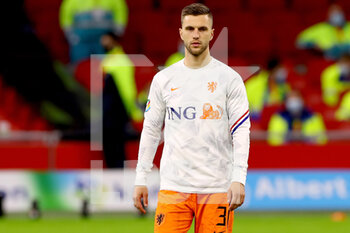 2020-11-11 - Joel Veltman of The Netherlands warms up before the International Friendly football match between Netherlands and Spain on november 11, 2020 at Johan Cruijff Arena in Amsterdam, Netherlands - Photo Marcel ter Bals / Orange Pictures / DPPI - FRIENDLY FOOTBALL MATCH BETWEEN NETHERLANDS AND SPAIN - FRIENDLY MATCH - SOCCER