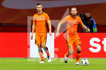 2020-11-11 - Daley Blind, Joel Veltman of The Netherlands during the International Friendly football match between Netherlands and Spain on november 11, 2020 at Johan Cruijff Arena in Amsterdam, Netherlands - Photo Marcel ter Bals / Orange Pictures / DPPI - FRIENDLY FOOTBALL MATCH BETWEEN NETHERLANDS AND SPAIN - FRIENDLY MATCH - SOCCER